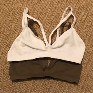 Set of 2 free people bralettes